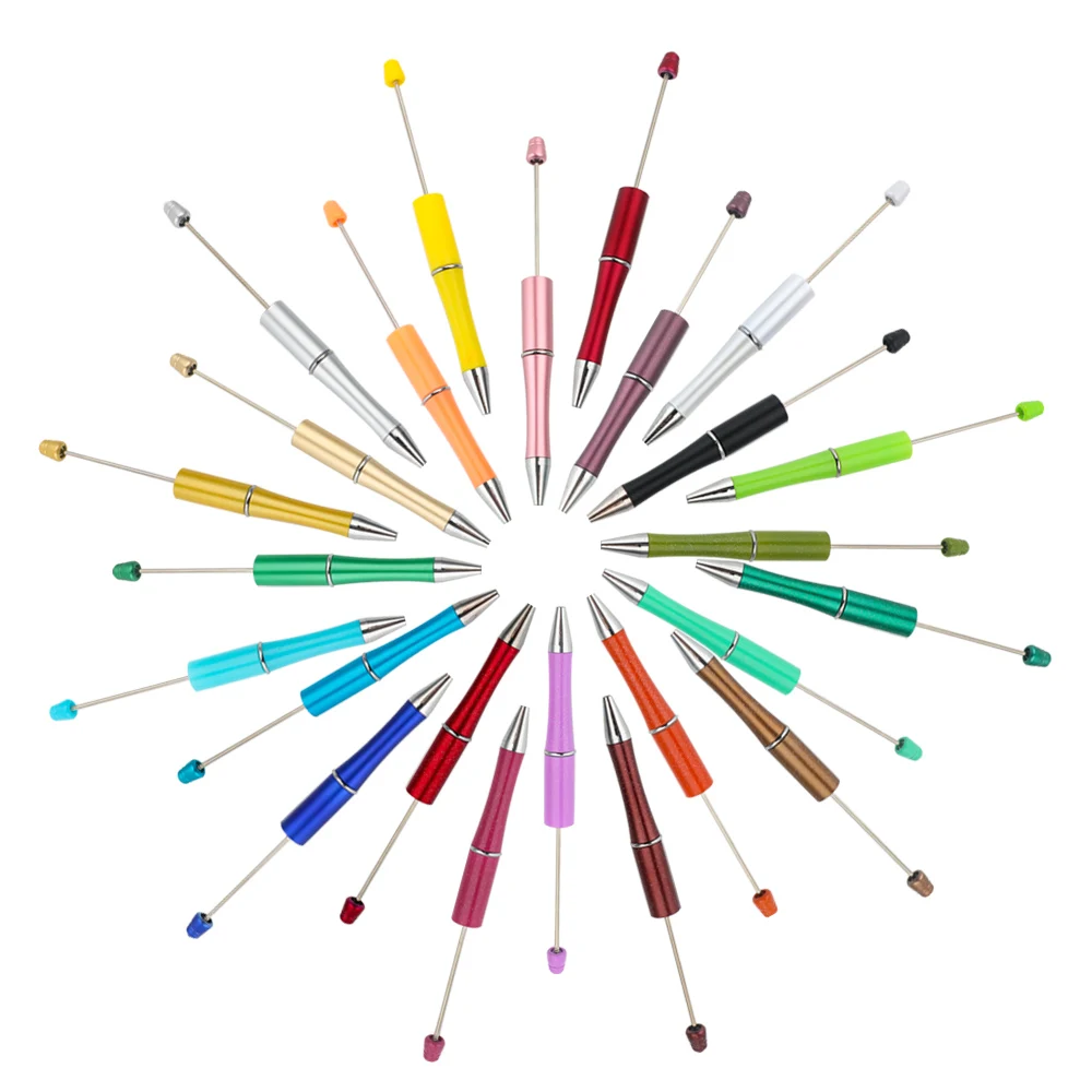 

Kovict Hot Selling Ballpoint Pen Decorative Beaded Gift Beaded DIY Plastic Ballpoint Pen