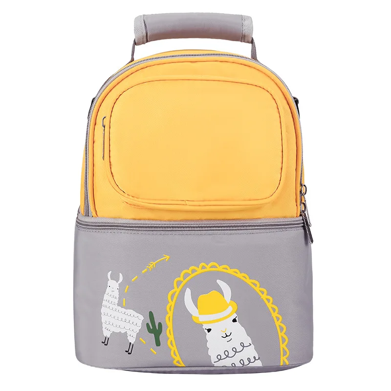

2021 Nylon Upper And Lower Layer Insulation Mummy Bag Nappy Bag Baby Diaper Bag Backpack, As picture