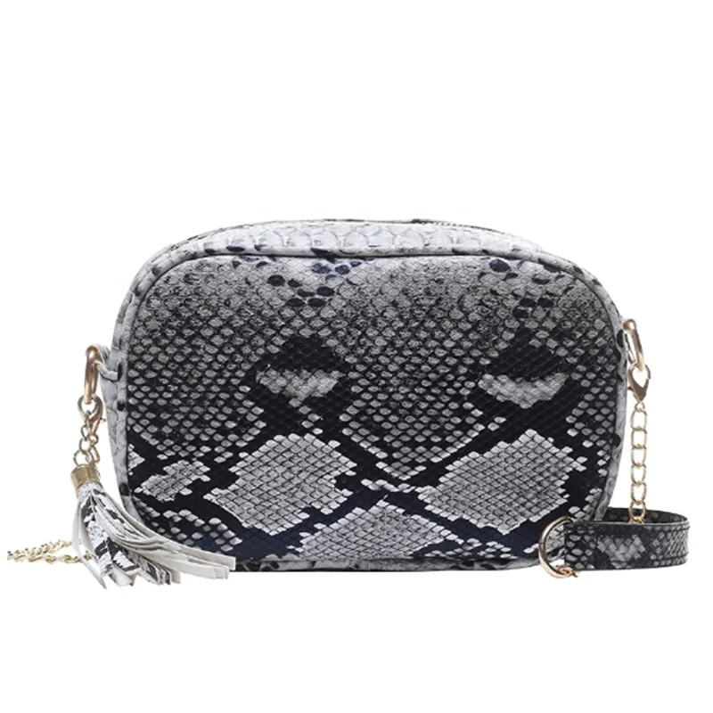 

PU Snakeskin Bag Women Crossbody Purse Bag Python Print Ladies Fashion Shoulder Bag DOM-1141260