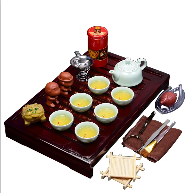 

bone china Whole solid wood tray arabic porcelain turkish ceramic kungfu chinese matcha tea pot cups set gift sets with teapot, Bone china cup
