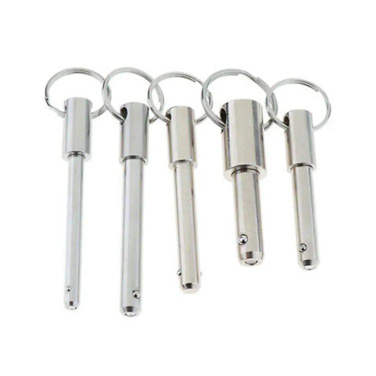 Detent Ball Lock Pin Threaded Stainless Steel Wire Linch Pin Pins For Tubes Din 11023 Quick