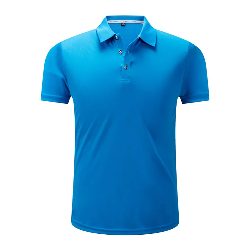 

Summer Quick Dry Polo Shirt Men Casual Solid Slim Short Sleeve Tee Shirt Sportswear Breathable Polo Shirt, Customized color