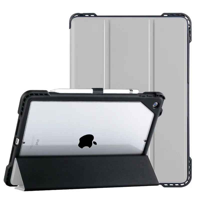 

Shockproof 10.5 Inch Transparent Back Cover Tablet Cover Case With Pencil Holder