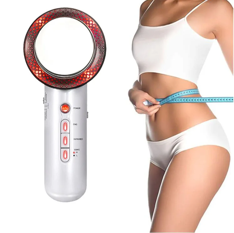 

Portable Fat Burning Machine 3 in 1 EMS Massager Infrared Fat weight loss equipment for women, White