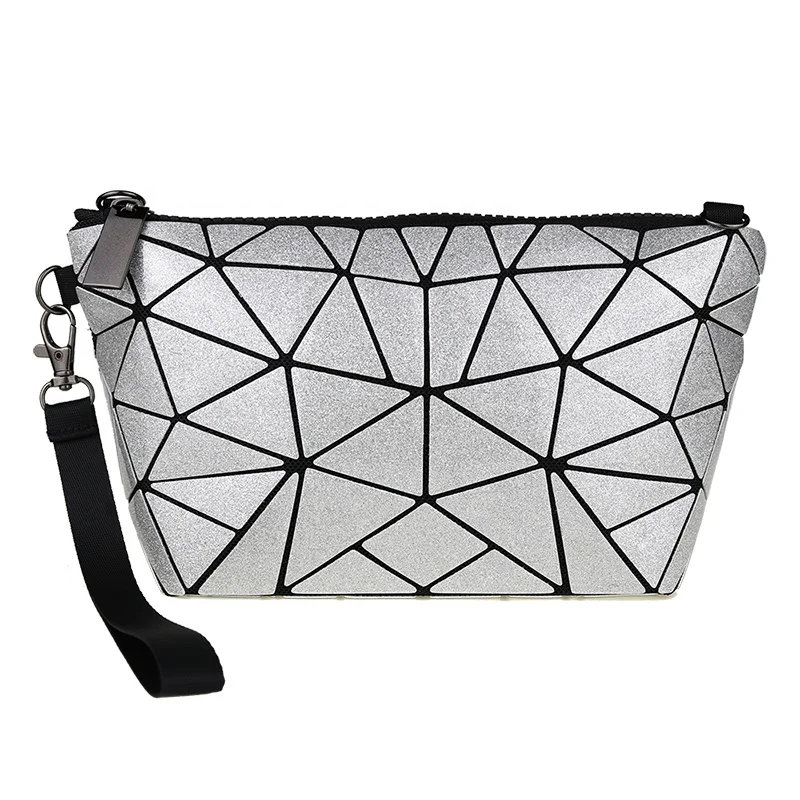 

Women Chain Crossbody Mini Glitter Geometric Cosmetic Bag With Strap, 10 colors