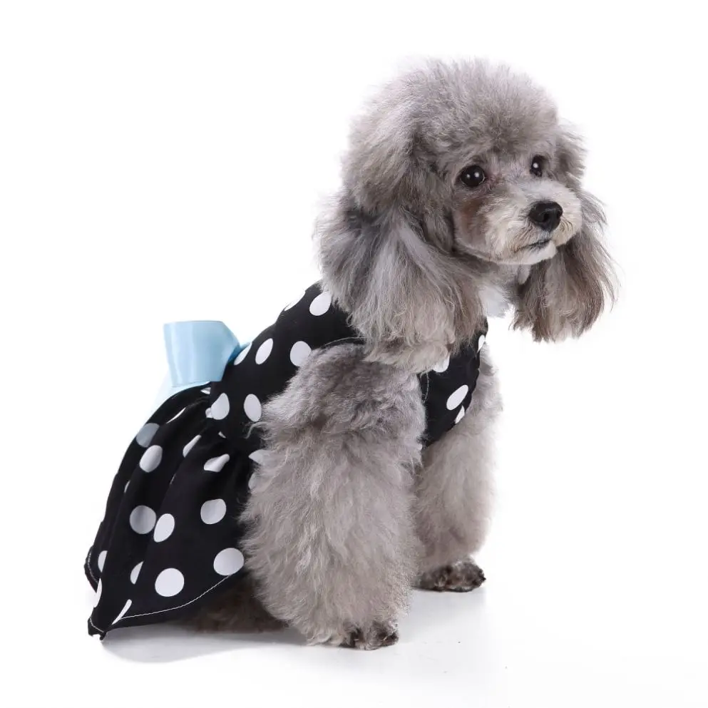 

Manufacturer wholesale fashion luxury dog harness dress, Black