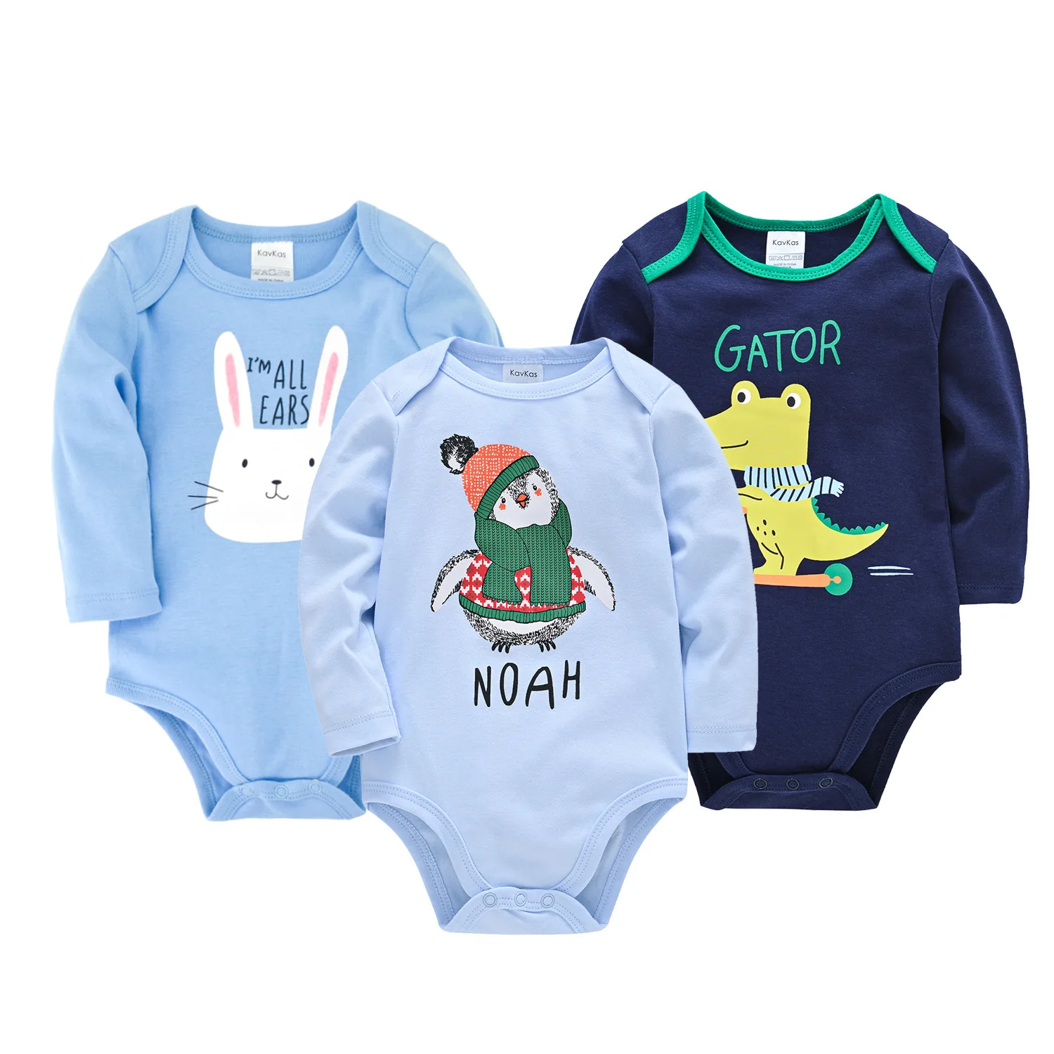 

JiAmy Unisex Toddler Clothing Three Piece Sets Bodysuits Jumpsuit 0-24M Baby Rompers