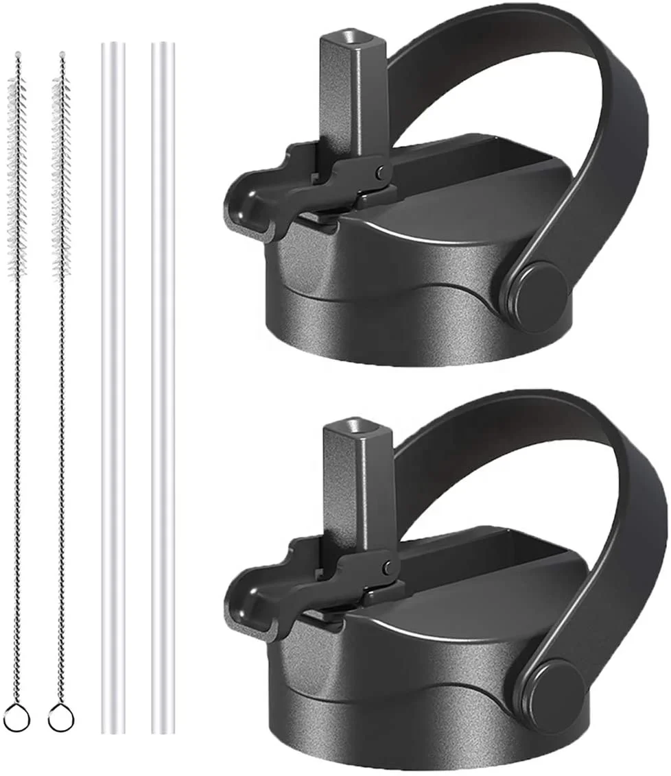 Image of New patent design straw lid for Hydro 12oz 18oz 32oz 40oz 64oz Flask wide mouth straw lid