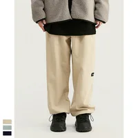 

Mens Winter Custom Urban Clothing Corduroy Jogger Pants Pure Color Loose Overalls Men Jogger Corduroy Pants