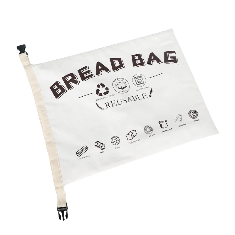 

Amazon Eco-friendly Cotton Custom Zero Waste Reusable Packaging Breathable Bread Food Storage Bag, Customized color