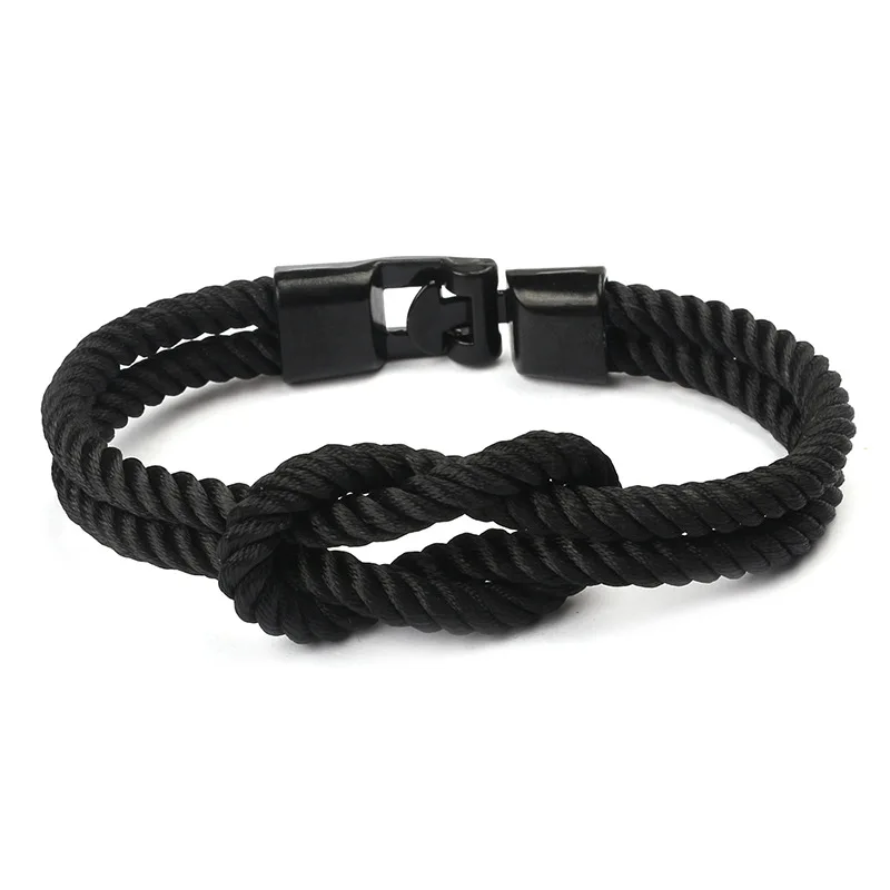 

BM3003 Fashion Unisex Cord Rope Love Knot Couple Bracelet