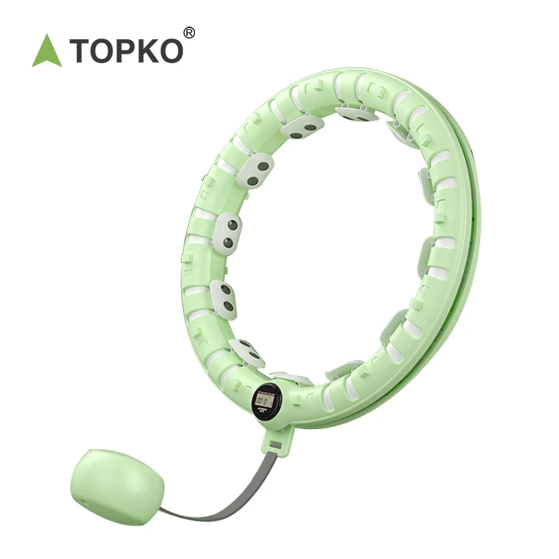 

TOPKO New Magnetic Massage Hoola Hoop Adult Sports Exercise Smart Weighted Hula Hoola Hoop, Regular or customized