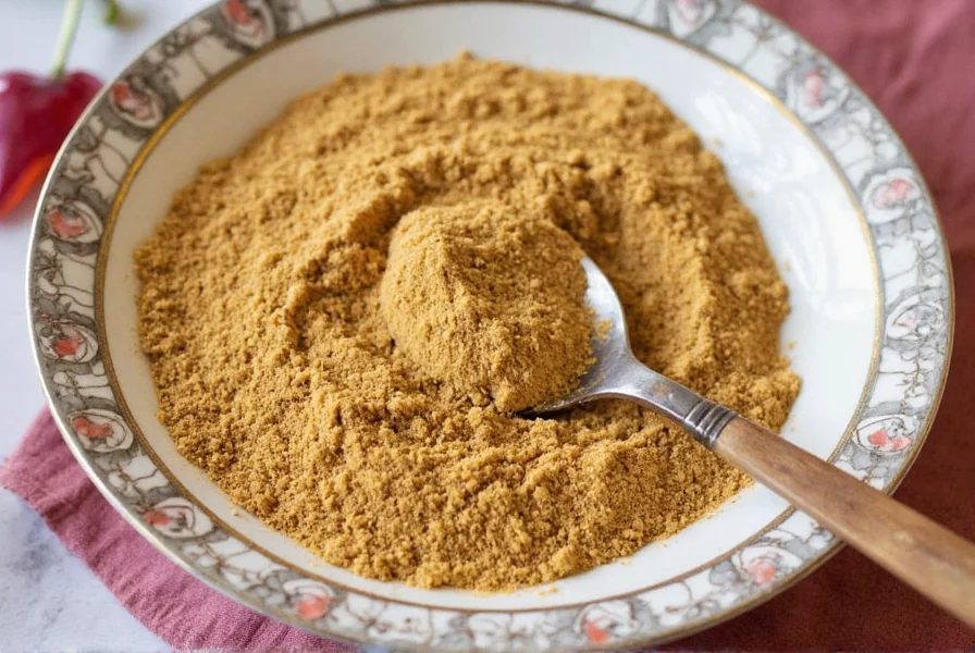 Chiltepin pepper powder in a spice jar