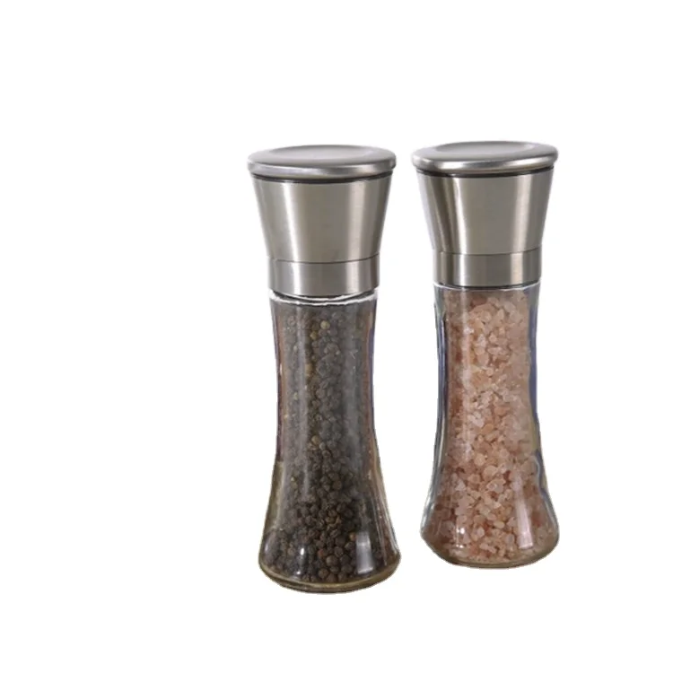 

Factory wholesale Stainless Steel Manual Spice Salt Pepper Grinder for Kitchen Tool Mills ceramic spice grinder, Customized