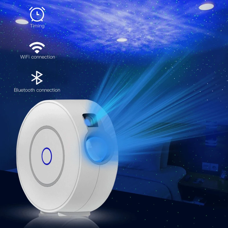 

HIMOJOTuya Smart Star Projector WiFi Laser Starry Sky Projector Waving Led Colorful Home Atmosphere Light Wireless Control Alexa