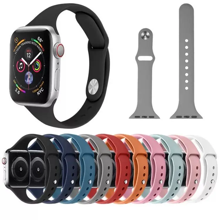 

For Apple Watch band Silicon, for apple watch band strap silicon sport loop, bands for apple watch series 5