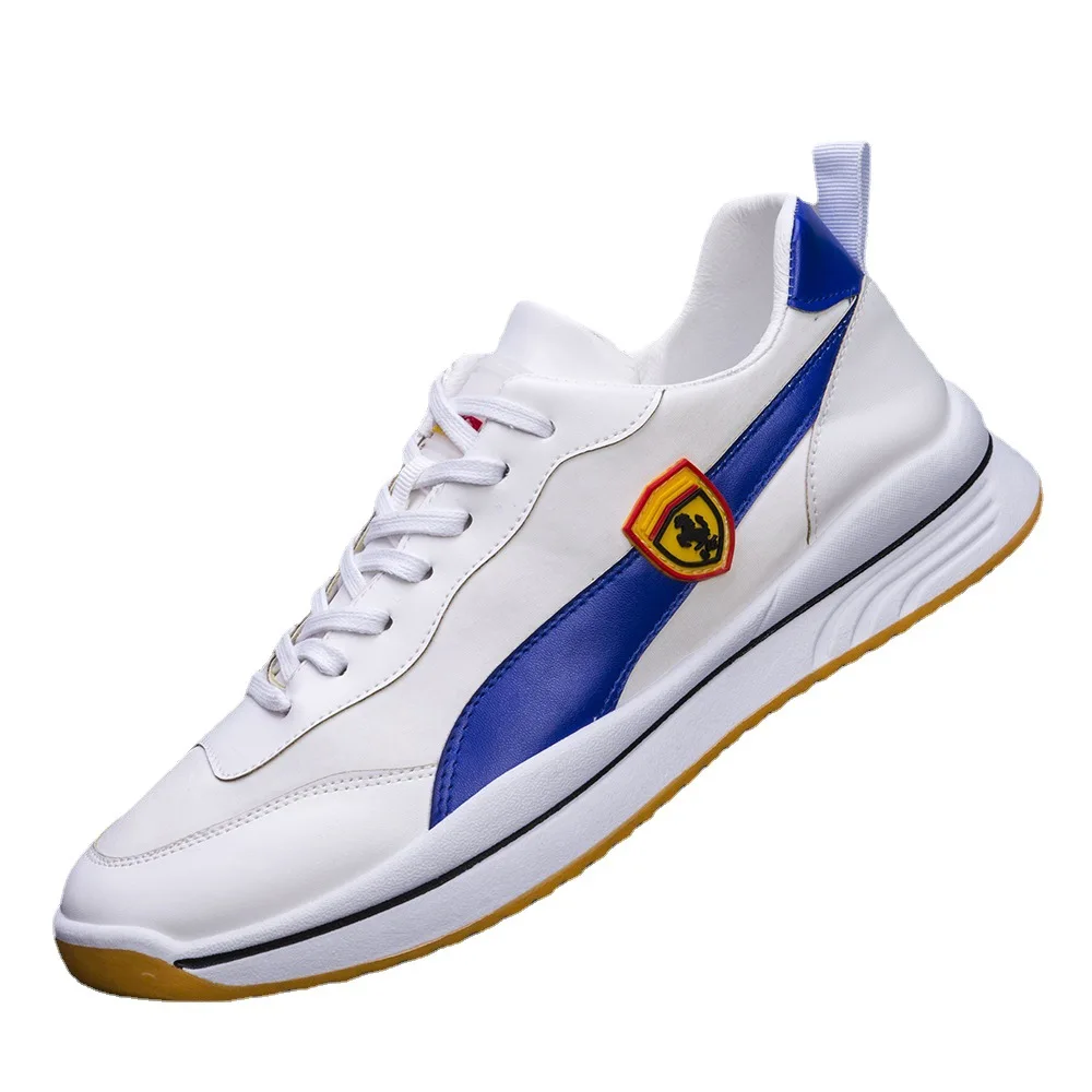 

men comfortable walking style cool shoes stock pu leather best sale running sports shoes new good quality design wholesale, 3 colors