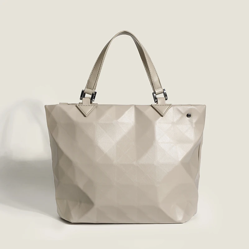 

2021 New Fashion Waterproof Women Purse And Handbag Pleated Geometric Ladies Handbags for Women