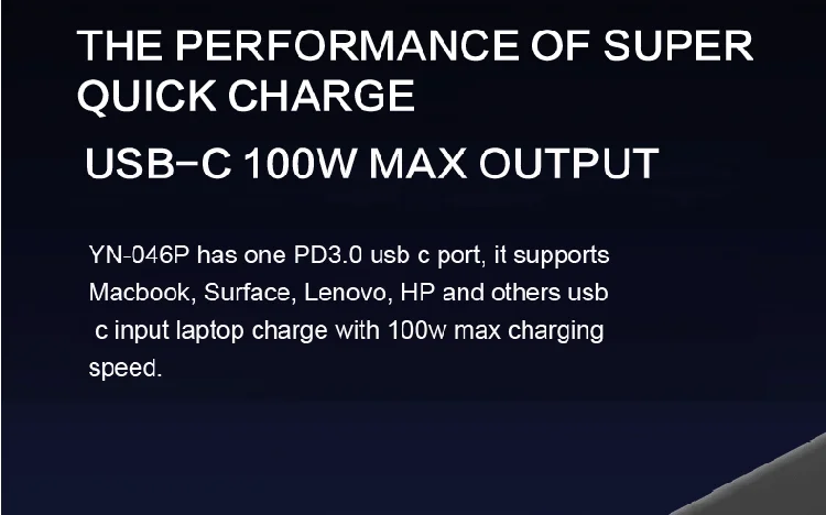 2021 electronic Portable Charger 26800mAh mini powerbank 30000mah 100w 130w max - ANKUX.COM