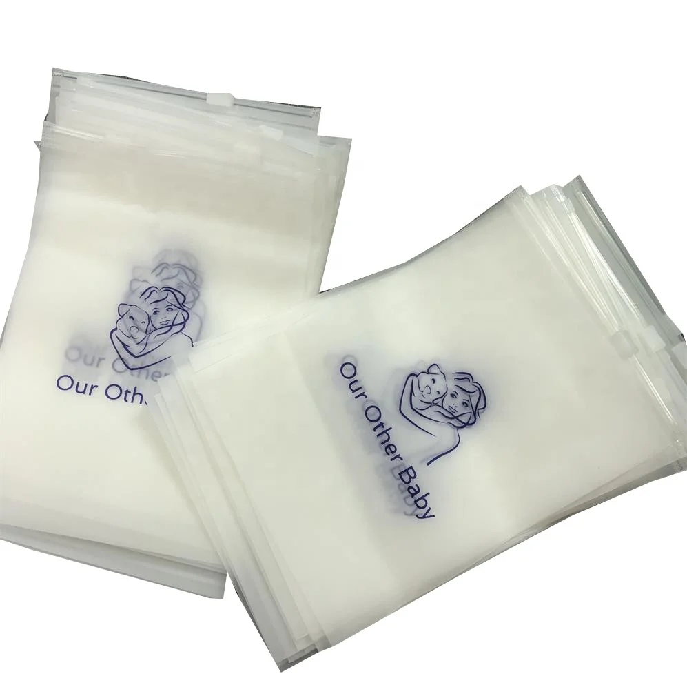 

100% biodegradable plastic ziplock printing cloth bags with custom printed logo