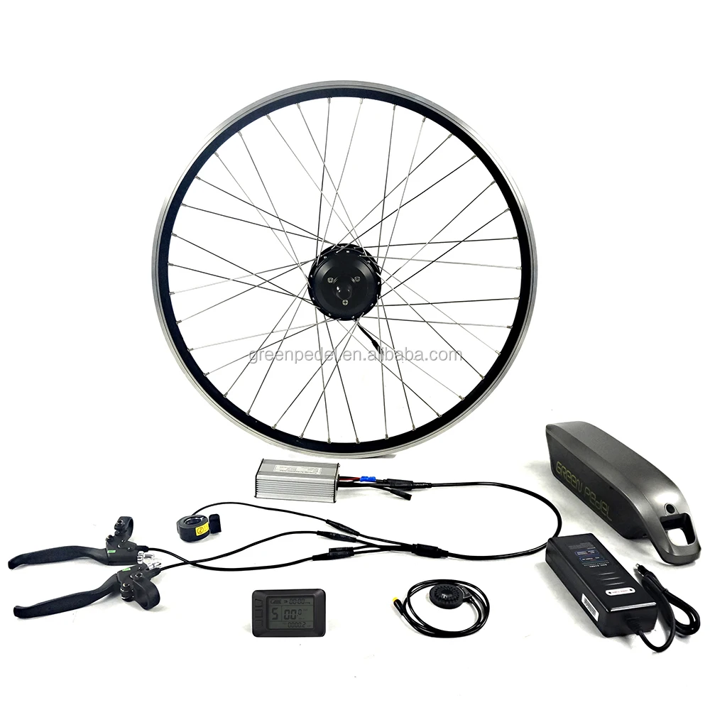 

Greenpedel light weight 36v 200w brompton electric bike hub motor conversion kit, Sliver/black