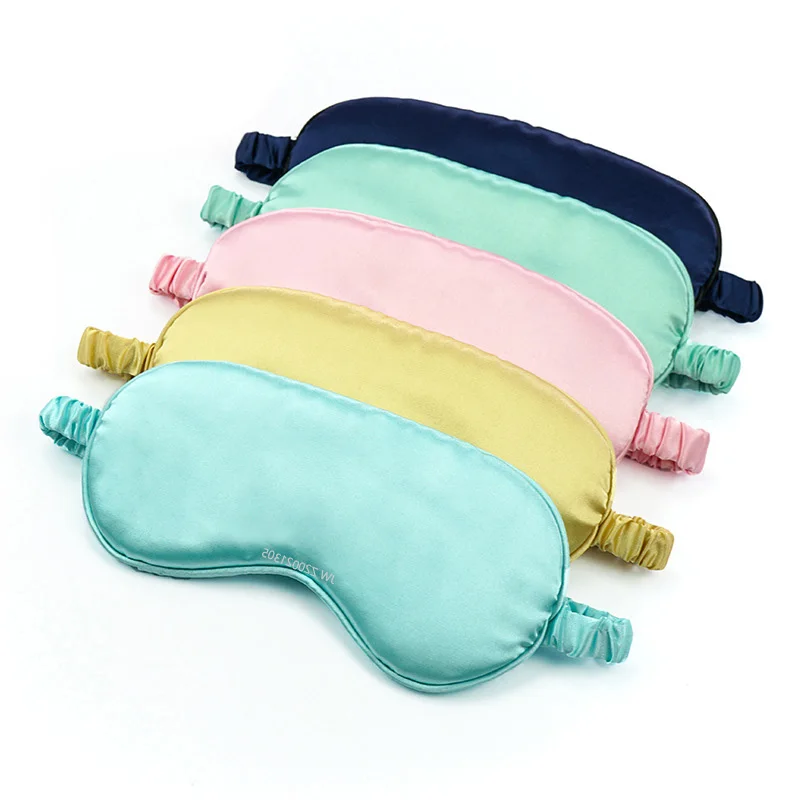 

Wholesale Adjustable Natural Silk Eye Mask Blindfold Fits the contours of the face to help sleep