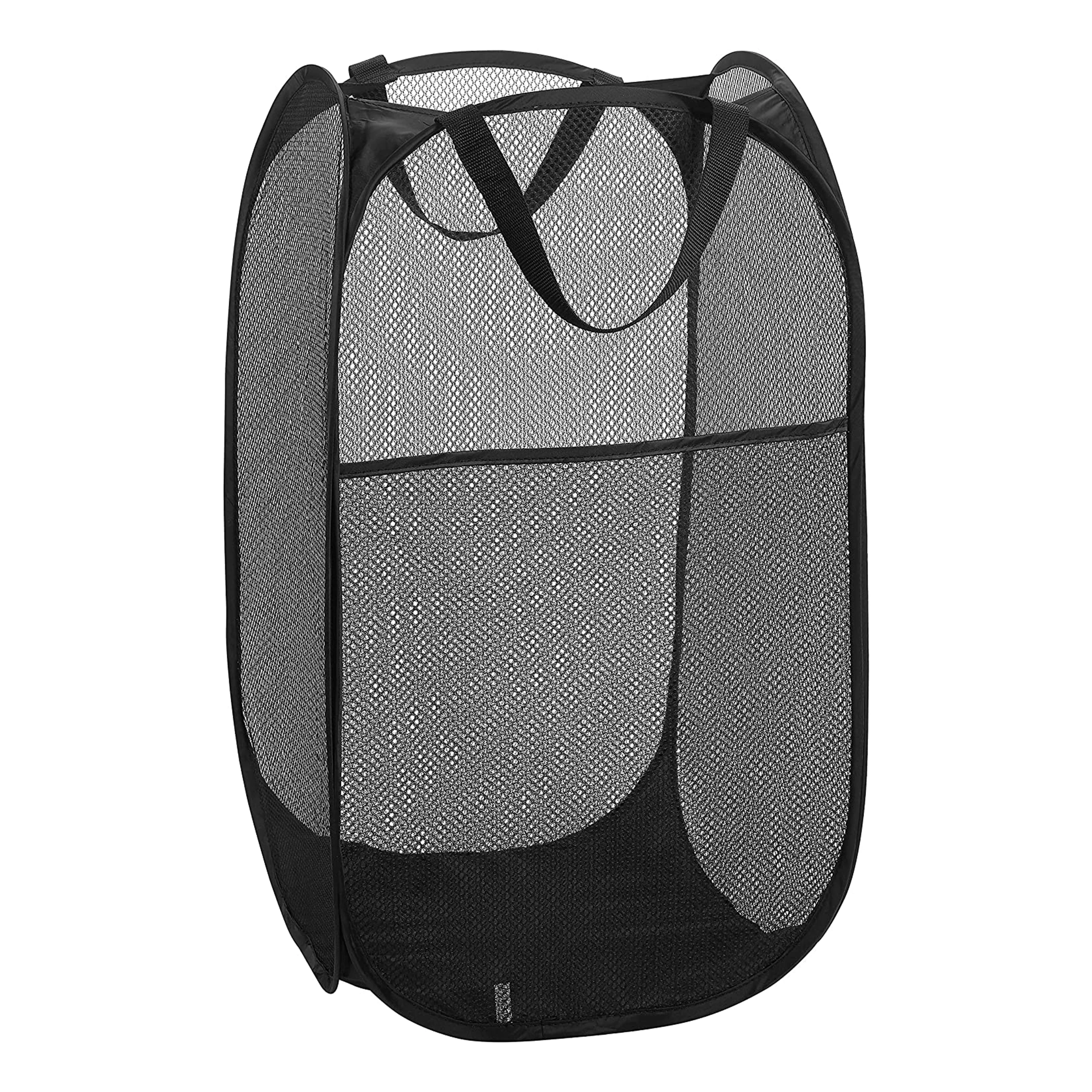 

OEM Mesh Popup Laundry Hamper - Portable, Collapsible for Storage and Easy to Open. Dirty Clothing Storage, baby toy basket, White/black/red/navy blue/custom