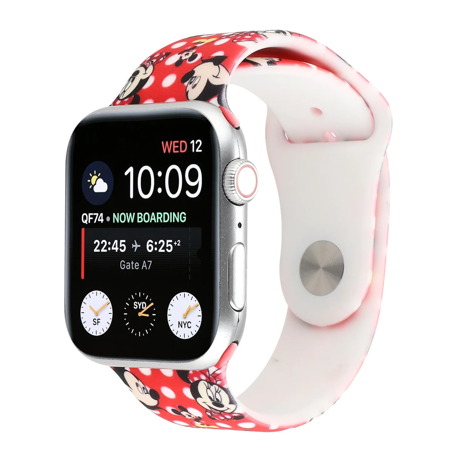 

Free Shipping Lover Mickey Minnie Mouse Watchband Silicone Band for Apple Watch for iWatch, Colorful