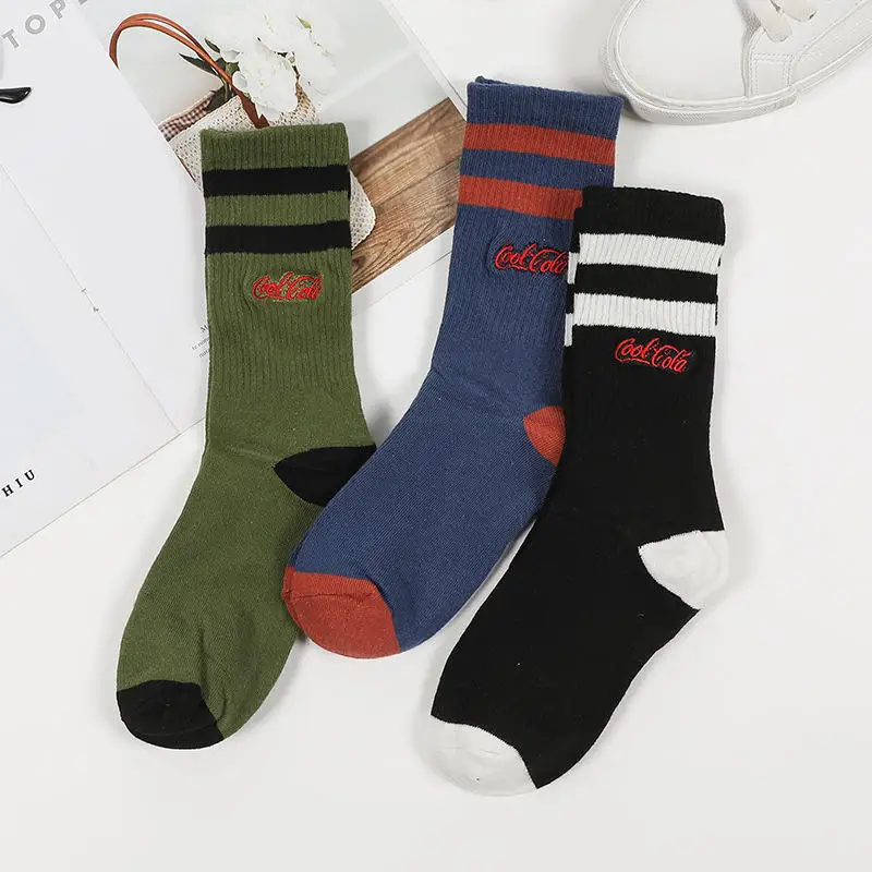 

Most Popular Style Cute Winter Striped Breathable Socks Womens And Mens Amazon Vintage Sports Socks Cheap For Cold Weather