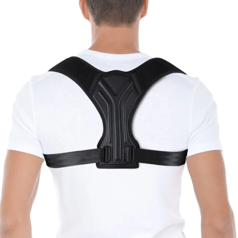 

Upper Back Shoulder Support Brace Breathable Clavicle Chest Adjustable Spine Waist Straps Posture Correction Belt