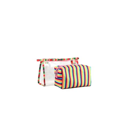 

2pcs/set High Quality Custom 50S PVC Promotional Custom PVC Makeup Bag for Girls
