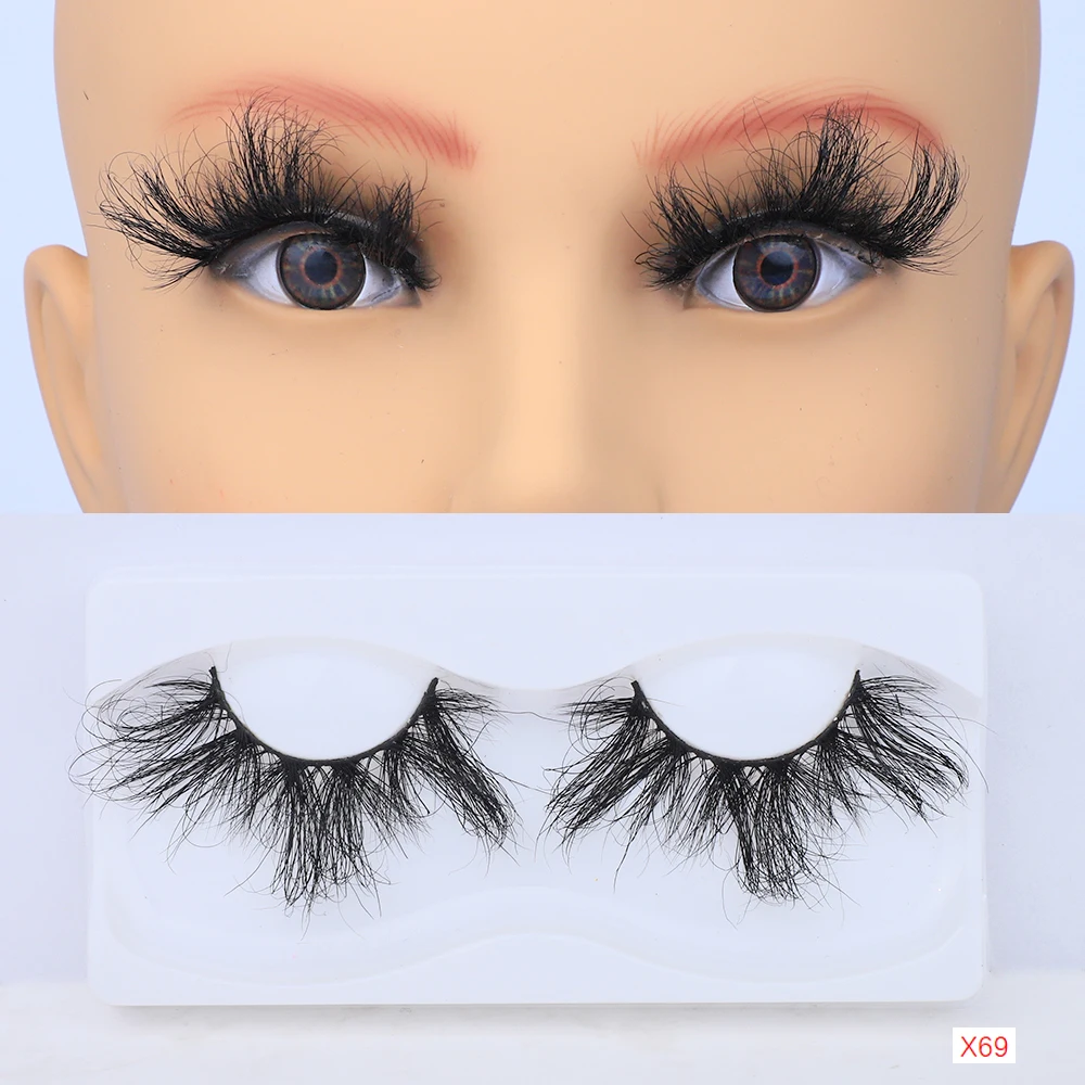 

best sellers false 25mm mink eyelash package natural 5d 3d Mink Eyelashes lash packaging box, Black