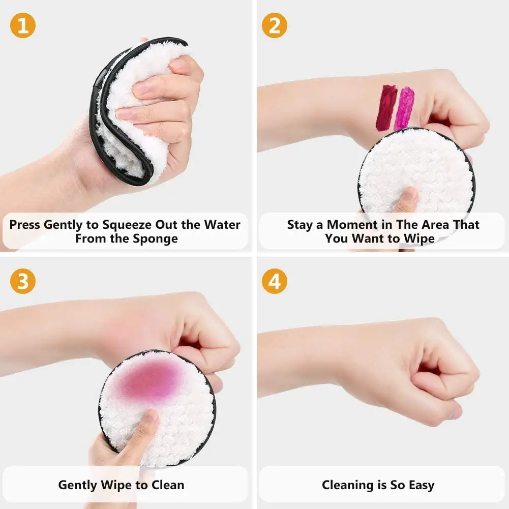 Magical Makeup Remover Microfiber Puff Microfiber Cloth Pads Remover