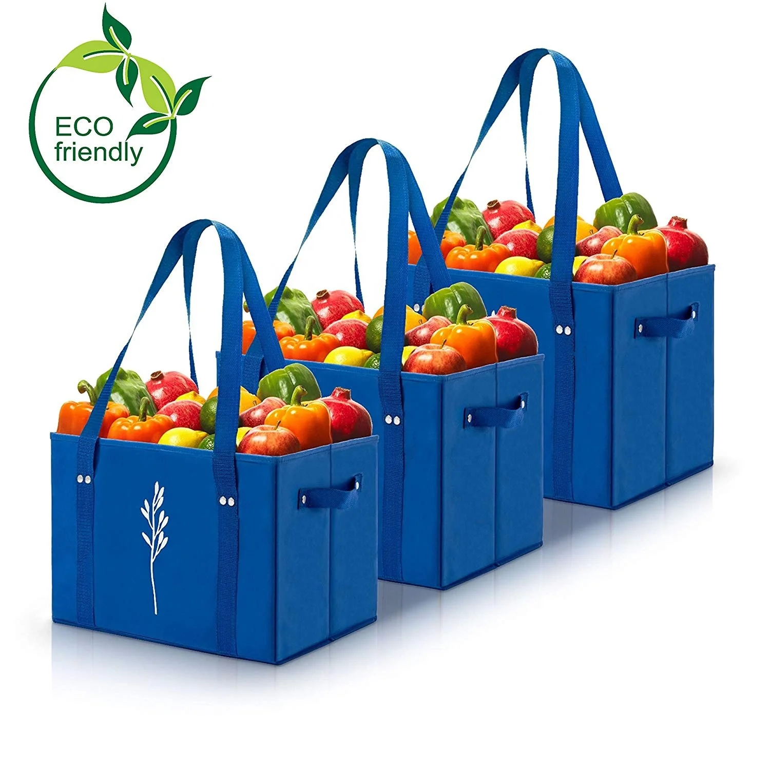 

Heavy Duty High Quality Reusable Grocery Shopping Bag Set, Customized color