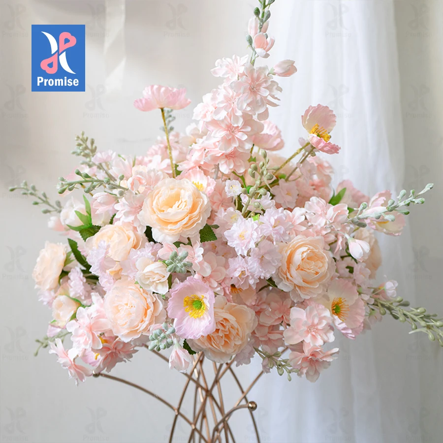 

Romantic Wedding Road Flower Classical Stage Decorative Bouquet Custom Artificial Flower Ball