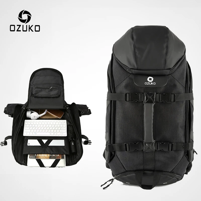 

Ozuko D9008 Waterproof Laptop Fashion Outdoor Sport Traveling Men Travel Backpack