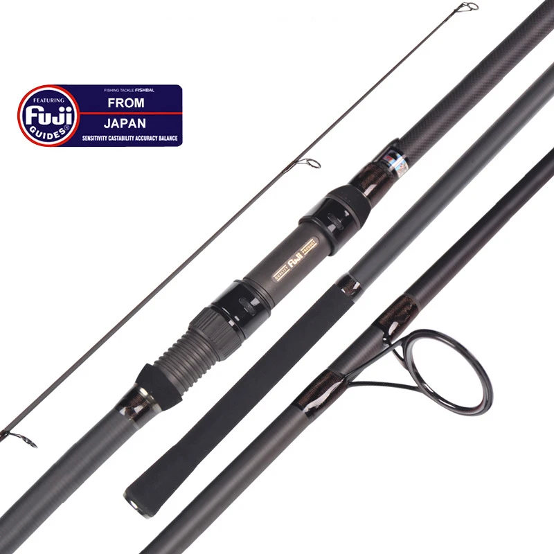 

wholesale FUJI parts reel seat 3.6m 3.9m 3 sections carp rod feeder rod carp fishing rods, Black