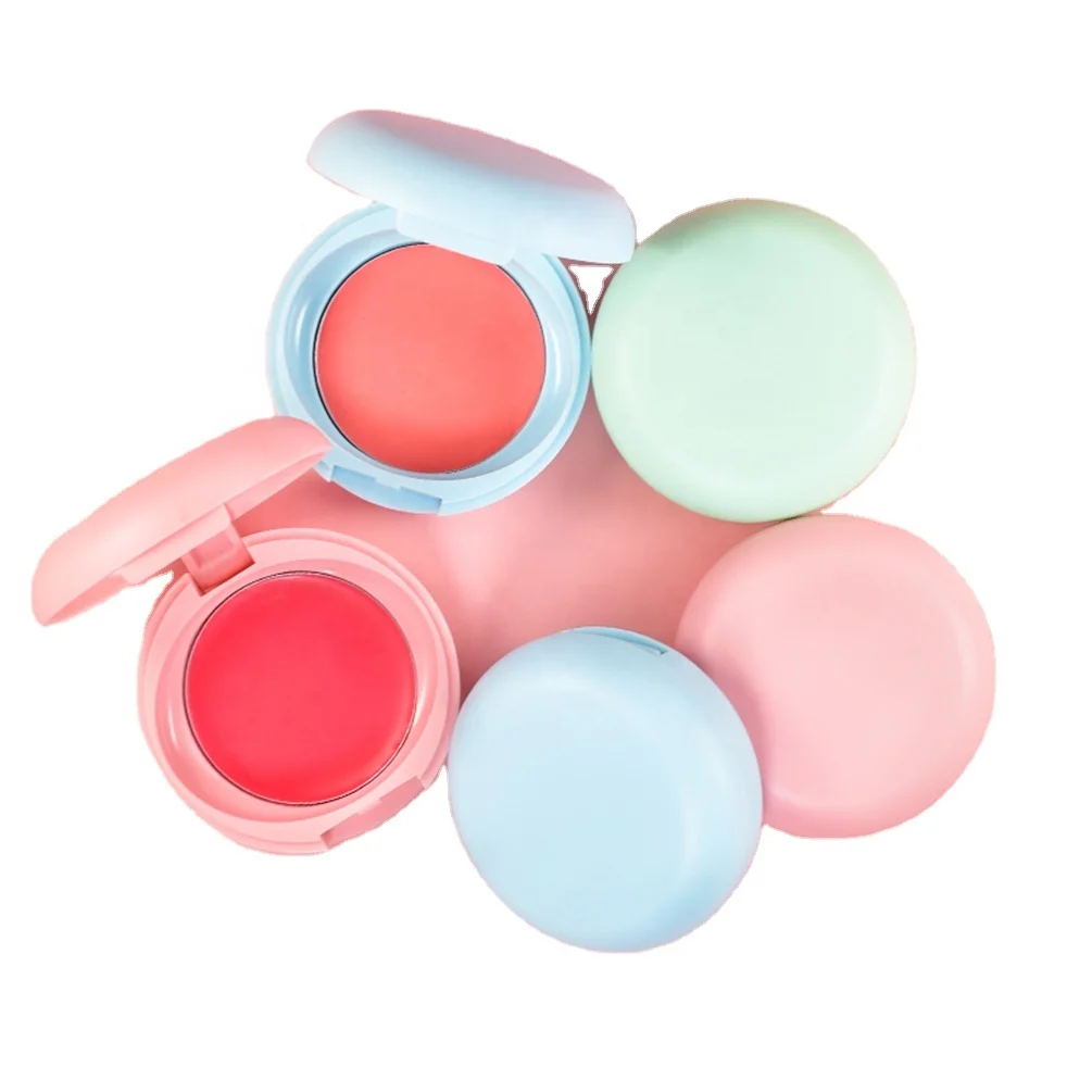 

Pigment Private Label Blush Cream 5 Color of Blush Powder 8 Colors of Custom Logo with Pink Blue Mint Green Box Free Shipping