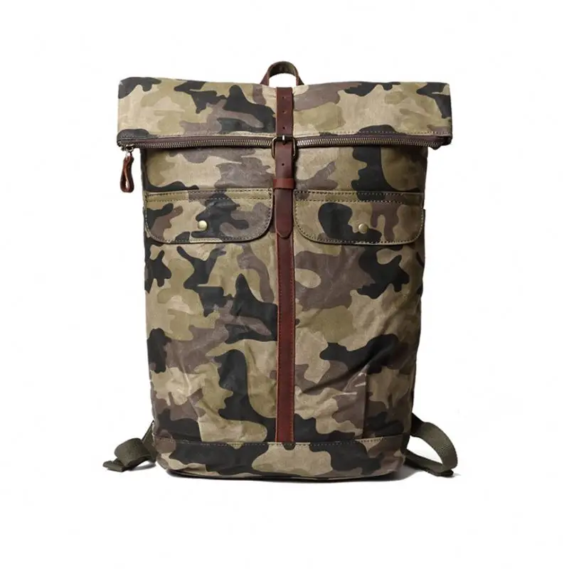 

Wholesale Travel Bag Canvas Backpack Camo Canvas Backpack For Men, Customized color