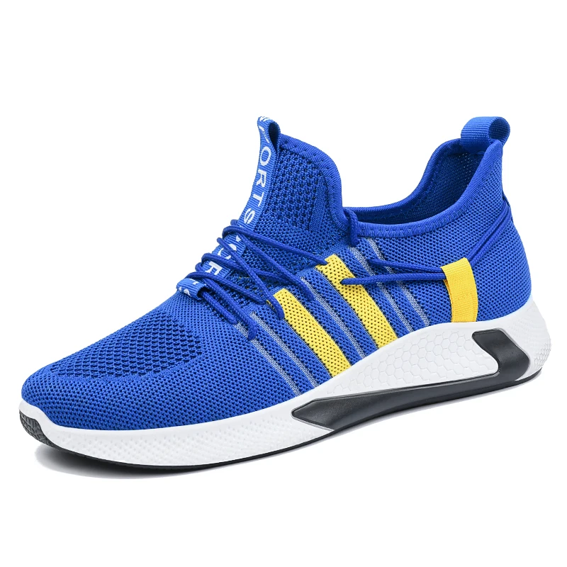 

2816 Blue Knitwear Running Fashion Shoes For Men Shoes Sneakers, Blue,black,gray