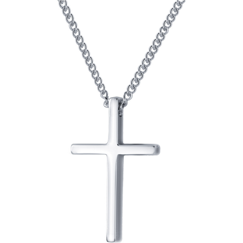 Wholesale New Fashion Jewelry Chain 925 Silver Cross Necklace for Women