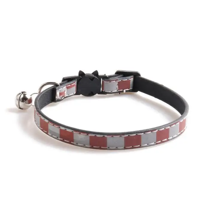 

wholesale eco friendly plaid luxury cloth small pet cat collar