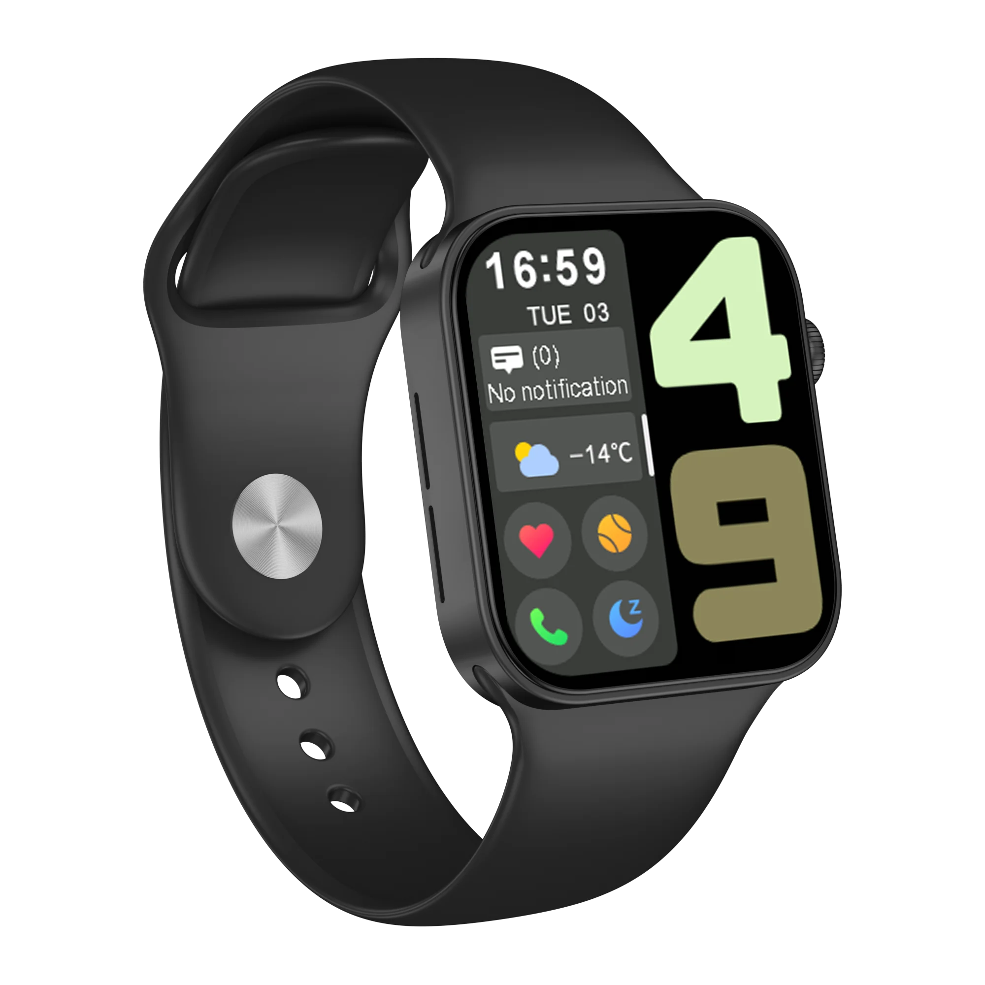 

2021 New No.01pro Smartwatch 1.75inch Screen IP67 Waterproof Heart Rate Monitor Smart Watch Iwo No.01pro, Black, pink, blue, green, dark blue, white