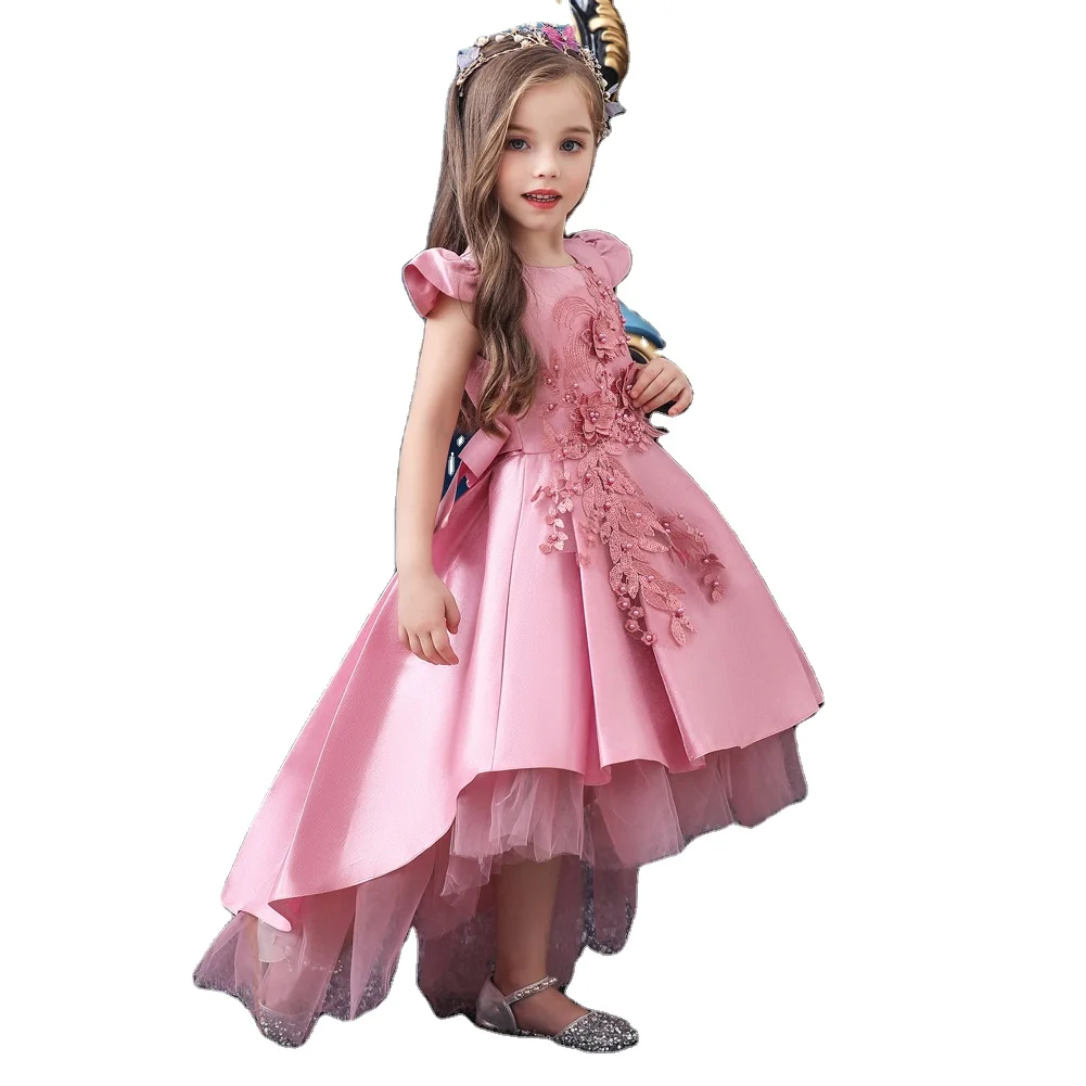 

Girls 2-12 Dresses Evening Party kids wedding frocks baby dressing gowns dress