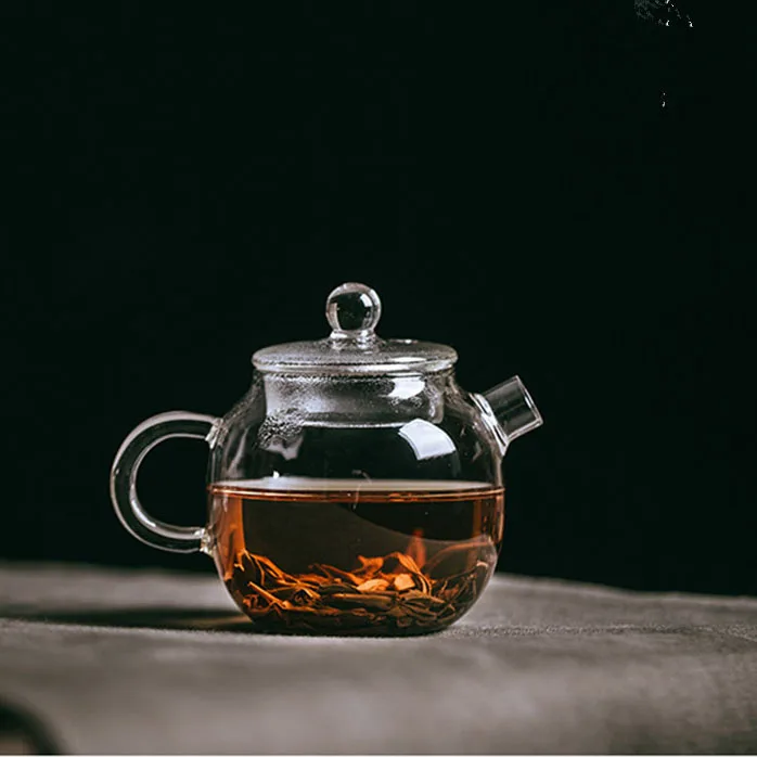 

Hot resistant glass tea pot clear borosilicate teapot 150 Chinese cha hu traditional Kongfu tea set