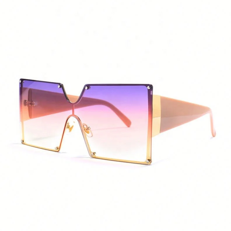 

Oversized Gradient Square Sunglasses Men Women Retro Vintage Sunglasses, Colors