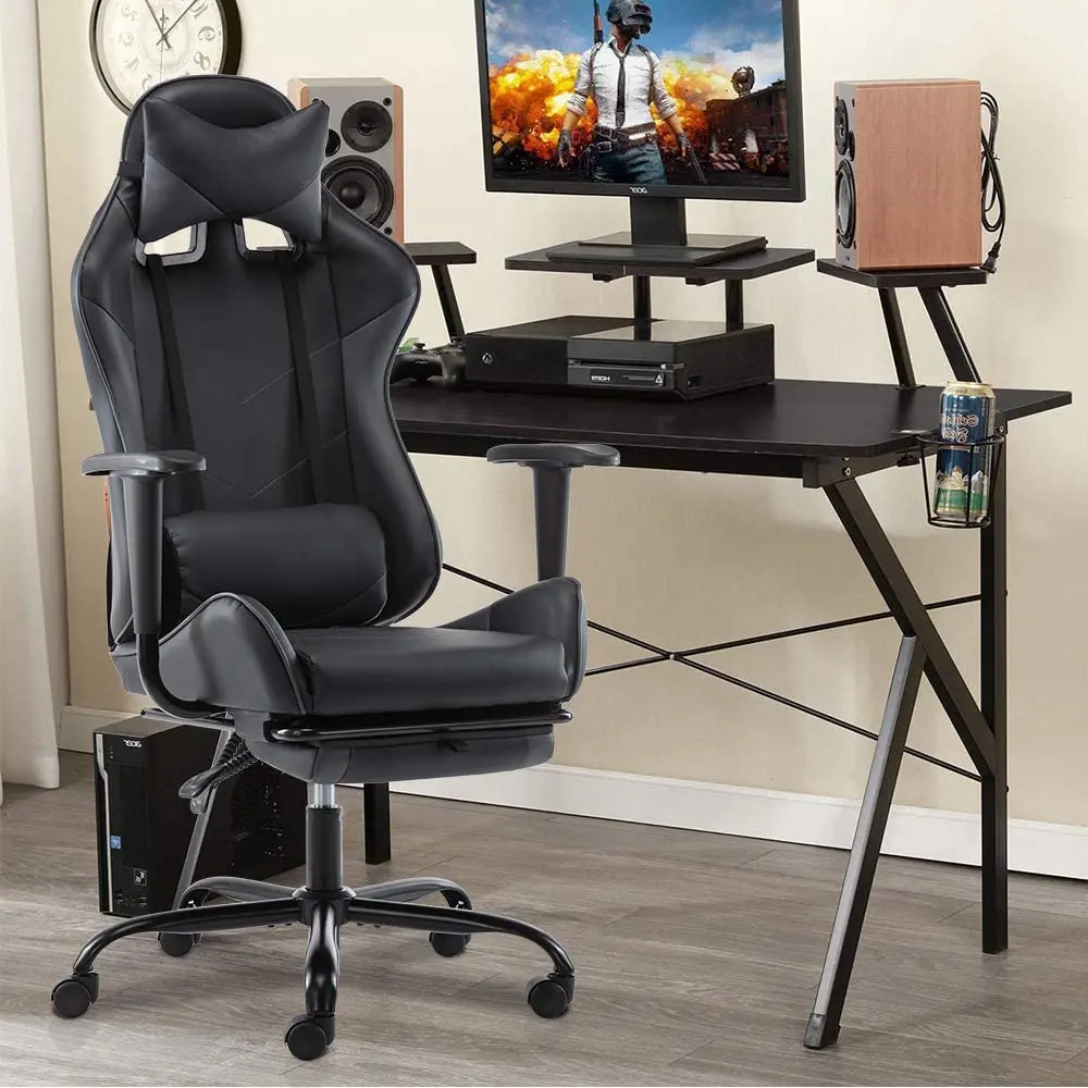 

SMUGDESK Comfortable Gaming Chair with Footrest Ergonomic Office Chair High Back Computer Office Racing Chair