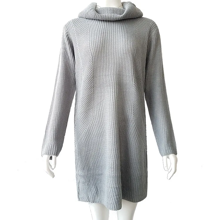 

RM118088 Autumn And Winter Long Solid Color Turtleneck Sweater Pullover Sweater