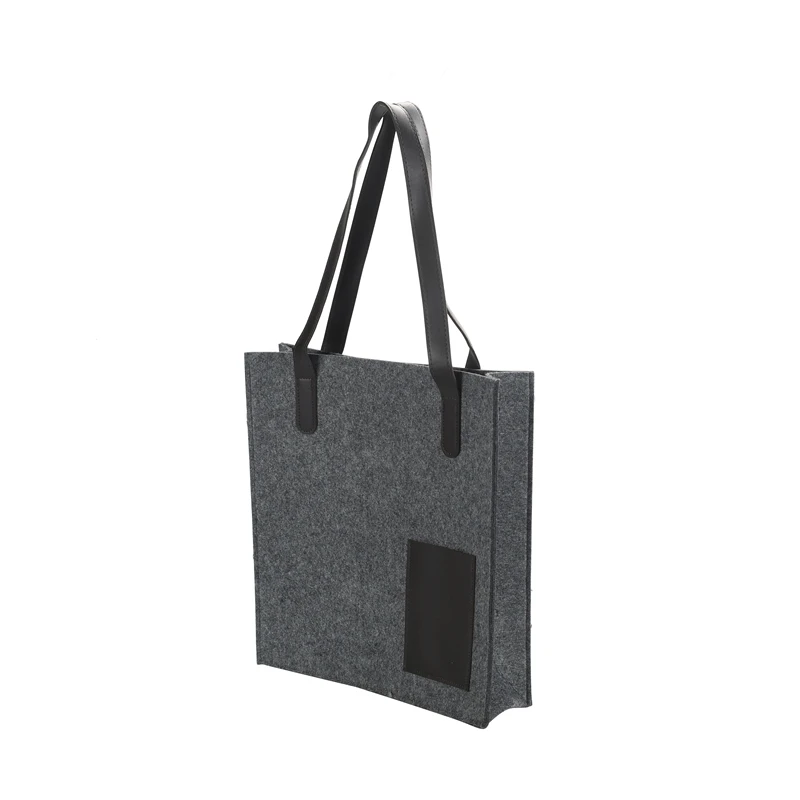 

Wholesale leather felt handbag felt shopping bag polyester handbag Felt gift bag can be printed LOGO