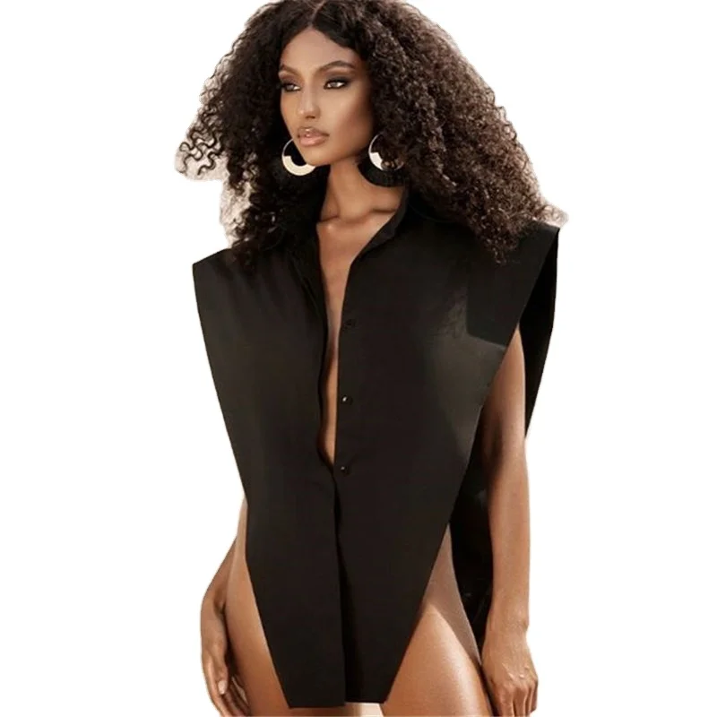 

2021 new arrivals summer collection women sexy sleeveless hollow out design vest shirt